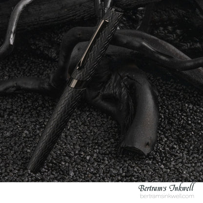 Diplomat Cobra Matte Black Guilloche Fountain Pen