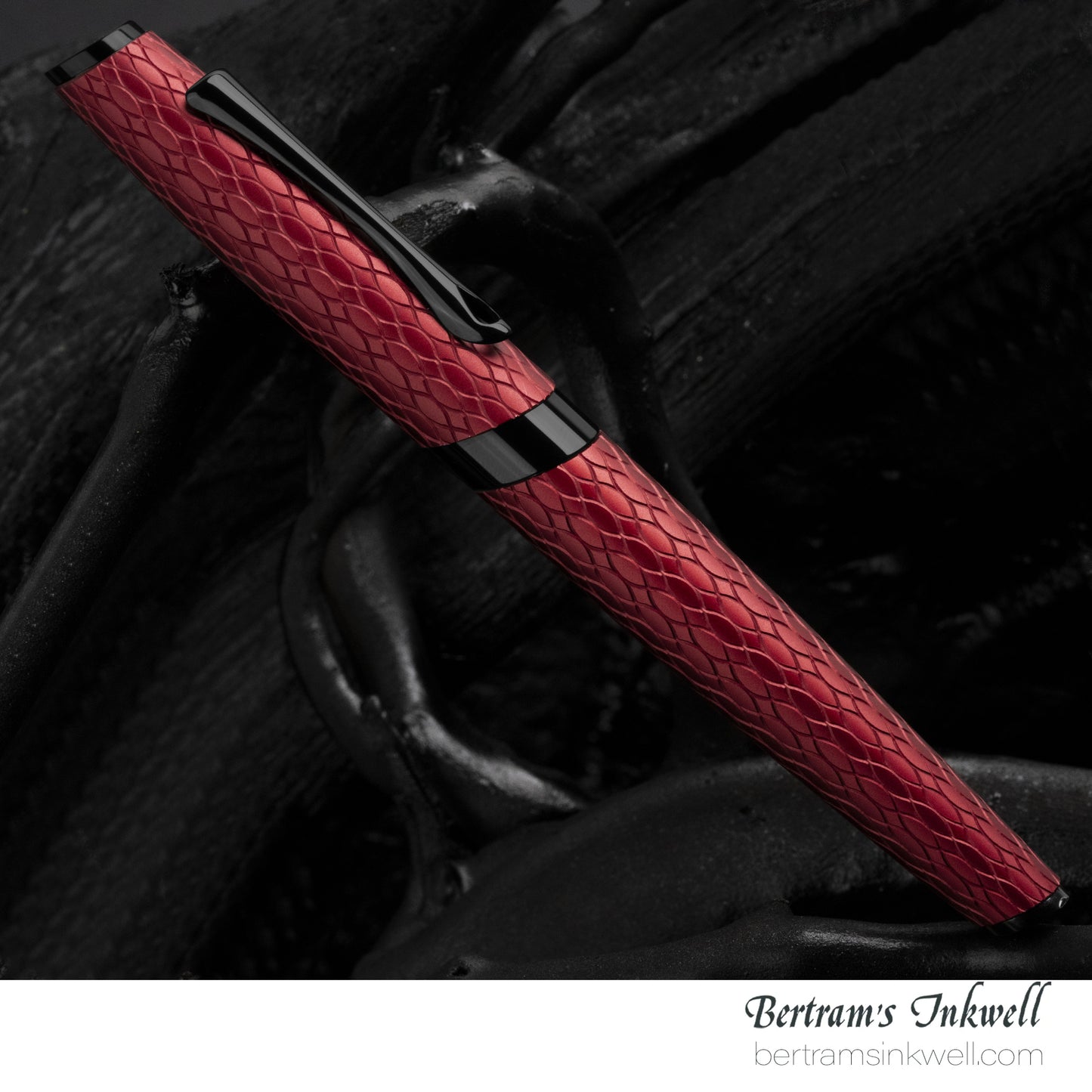 Diplomat Cobra Matte Black Guilloche Fountain Pen