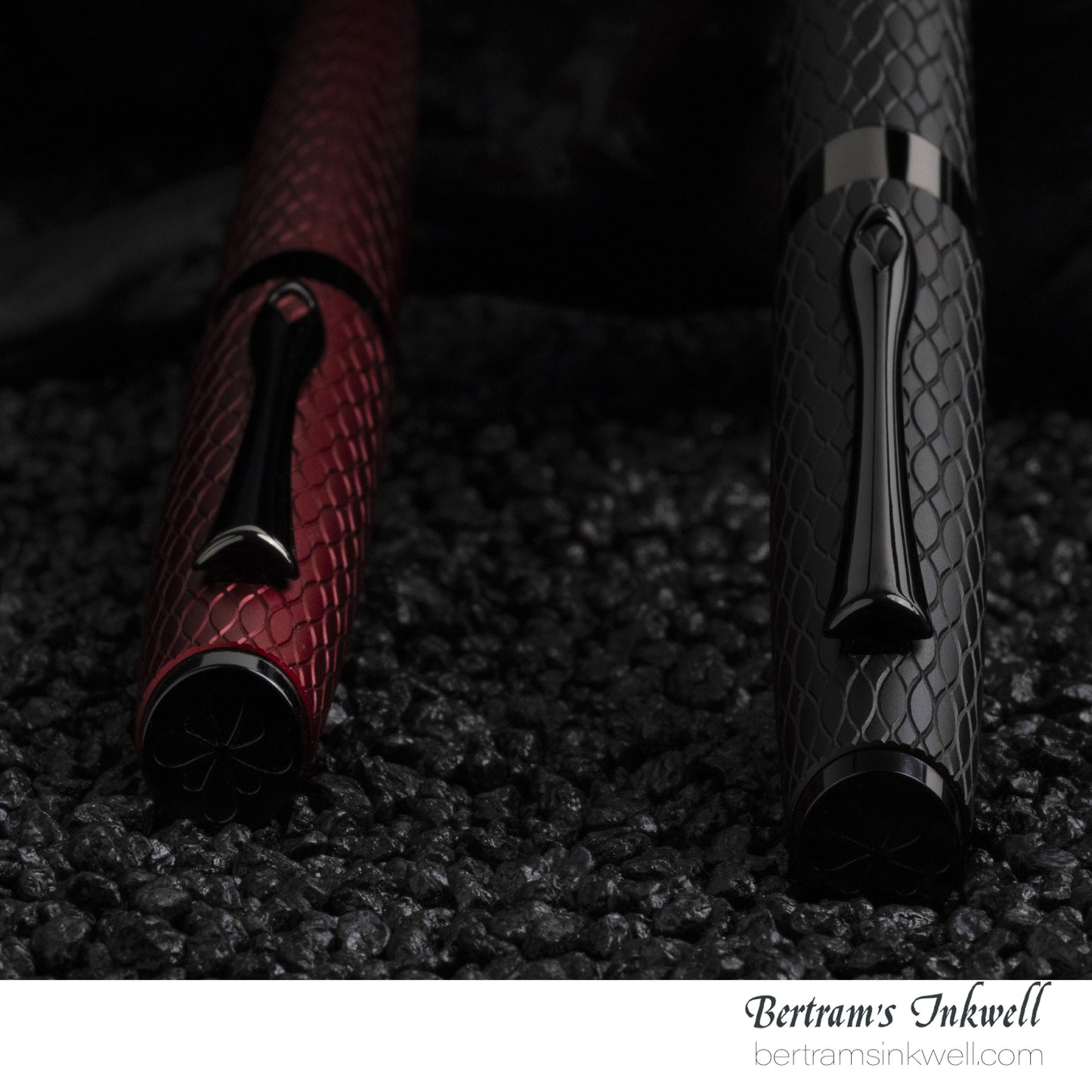 Diplomat Cobra Matte Black Guilloche Fountain Pen