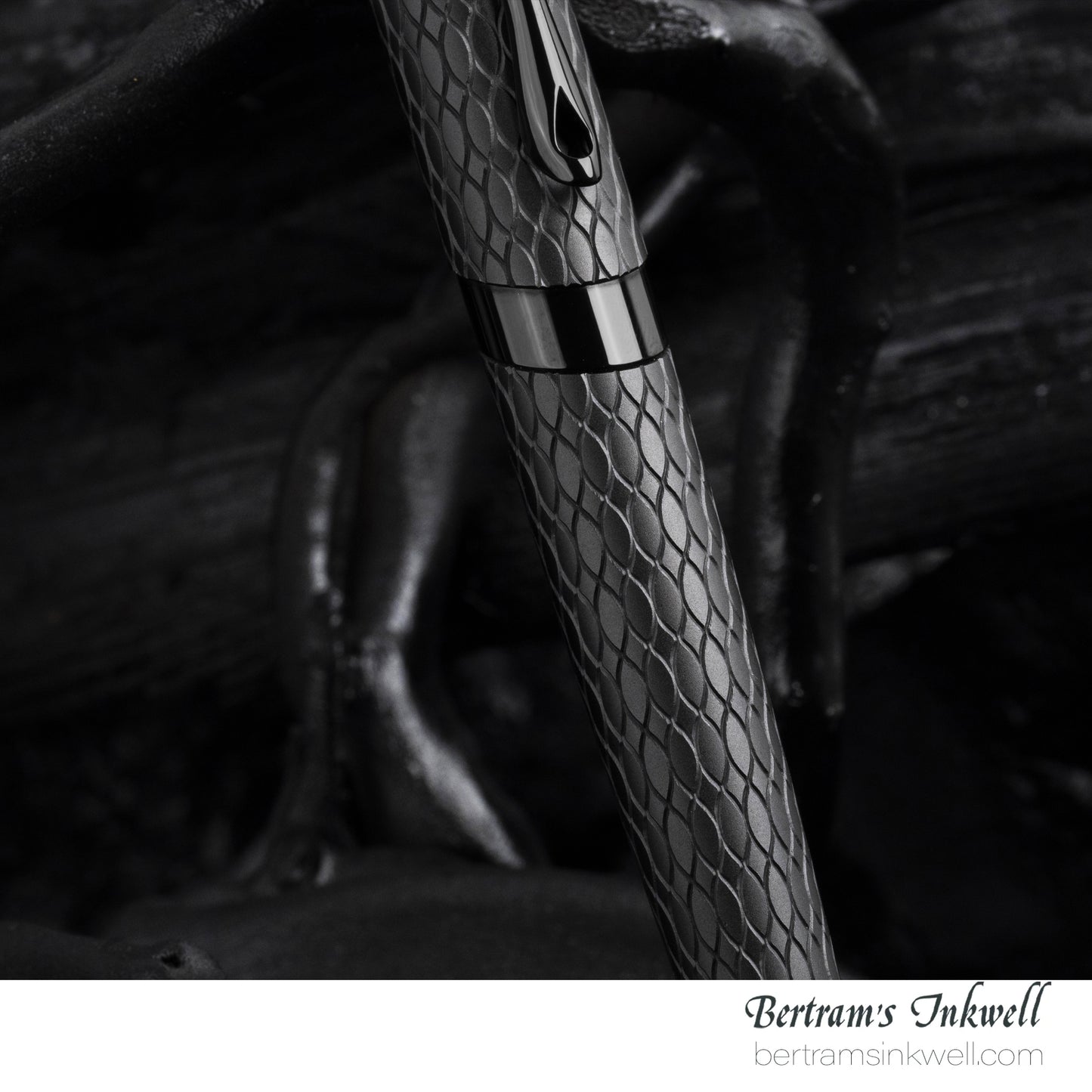 Diplomat Cobra Matte Black Guilloche Fountain Pen