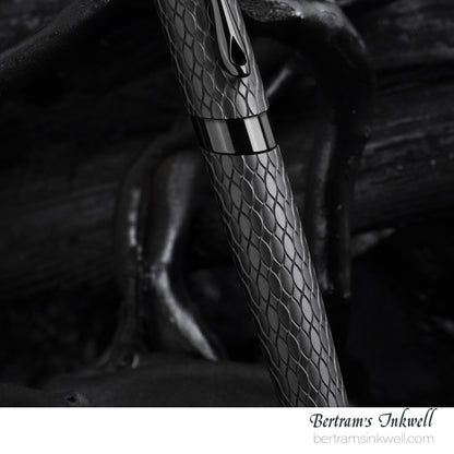 Diplomat Cobra Matte Black Guilloche Fountain Pen