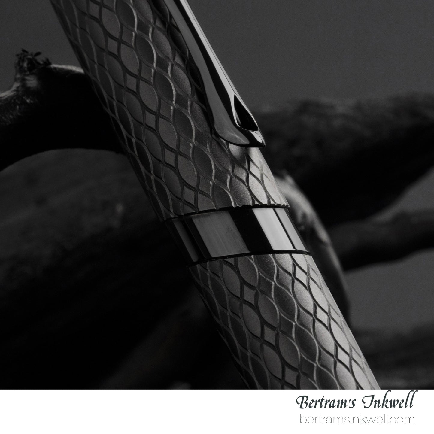 Diplomat Cobra Matte Black Guilloche Fountain Pen