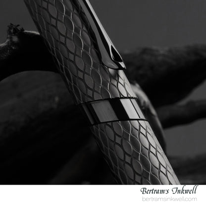 Diplomat Cobra Matte Black Guilloche Fountain Pen