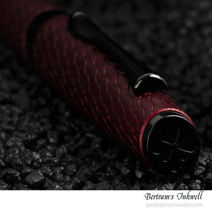Diplomat Cobra Matte Black Guilloche Fountain Pen