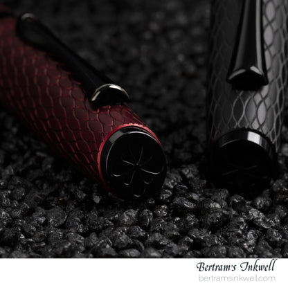 Diplomat Cobra Matte Black Guilloche Fountain Pen