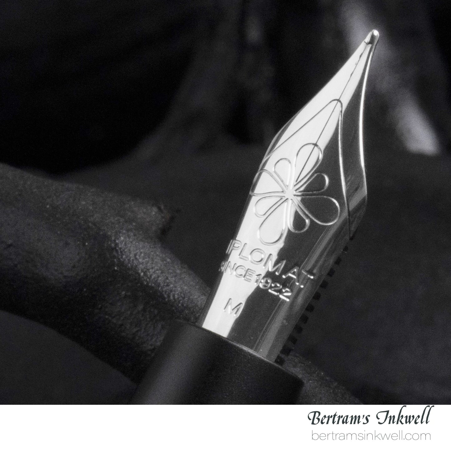 Diplomat Cobra Matte Black Guilloche Fountain Pen