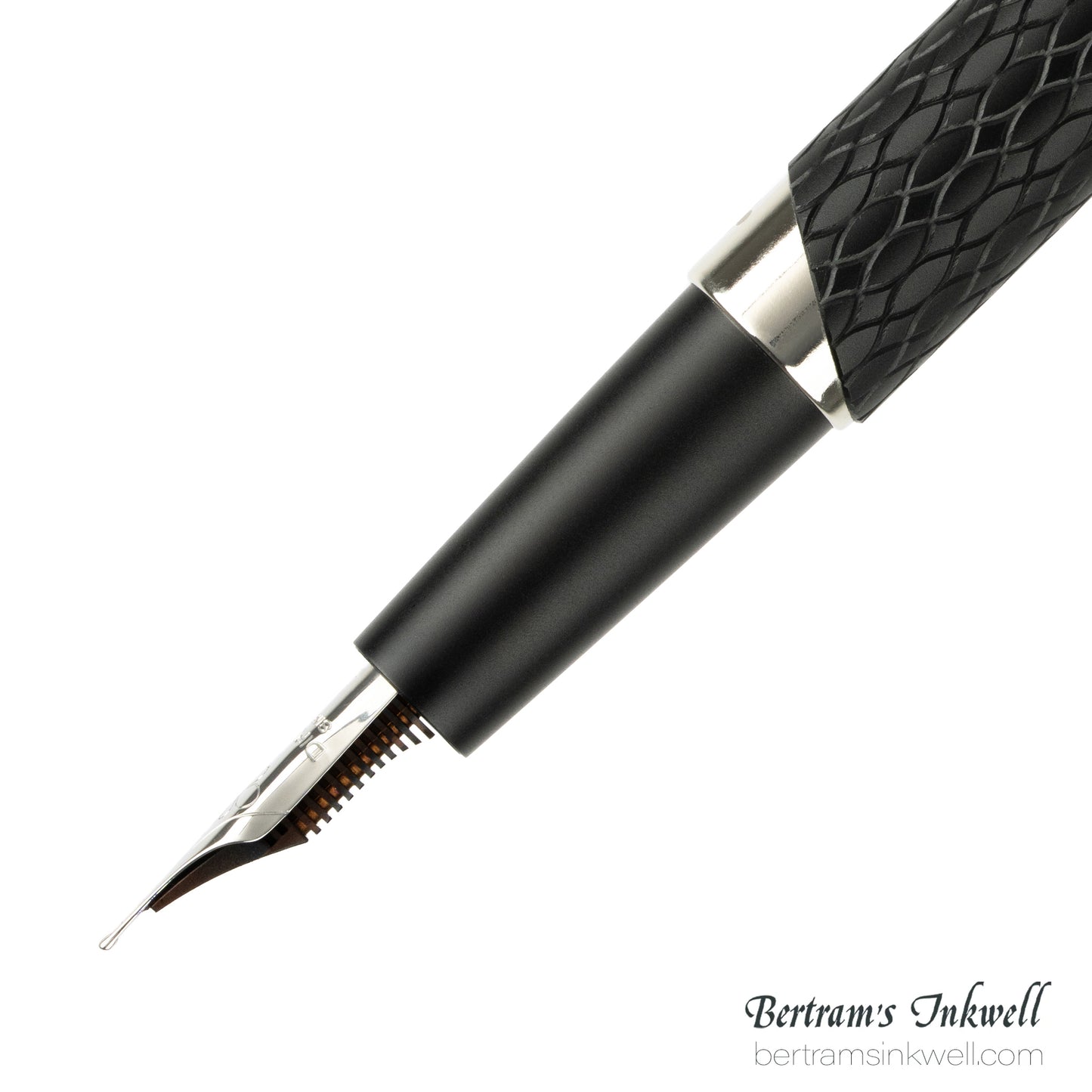 Diplomat Cobra Matte Black Guilloche Fountain Pen