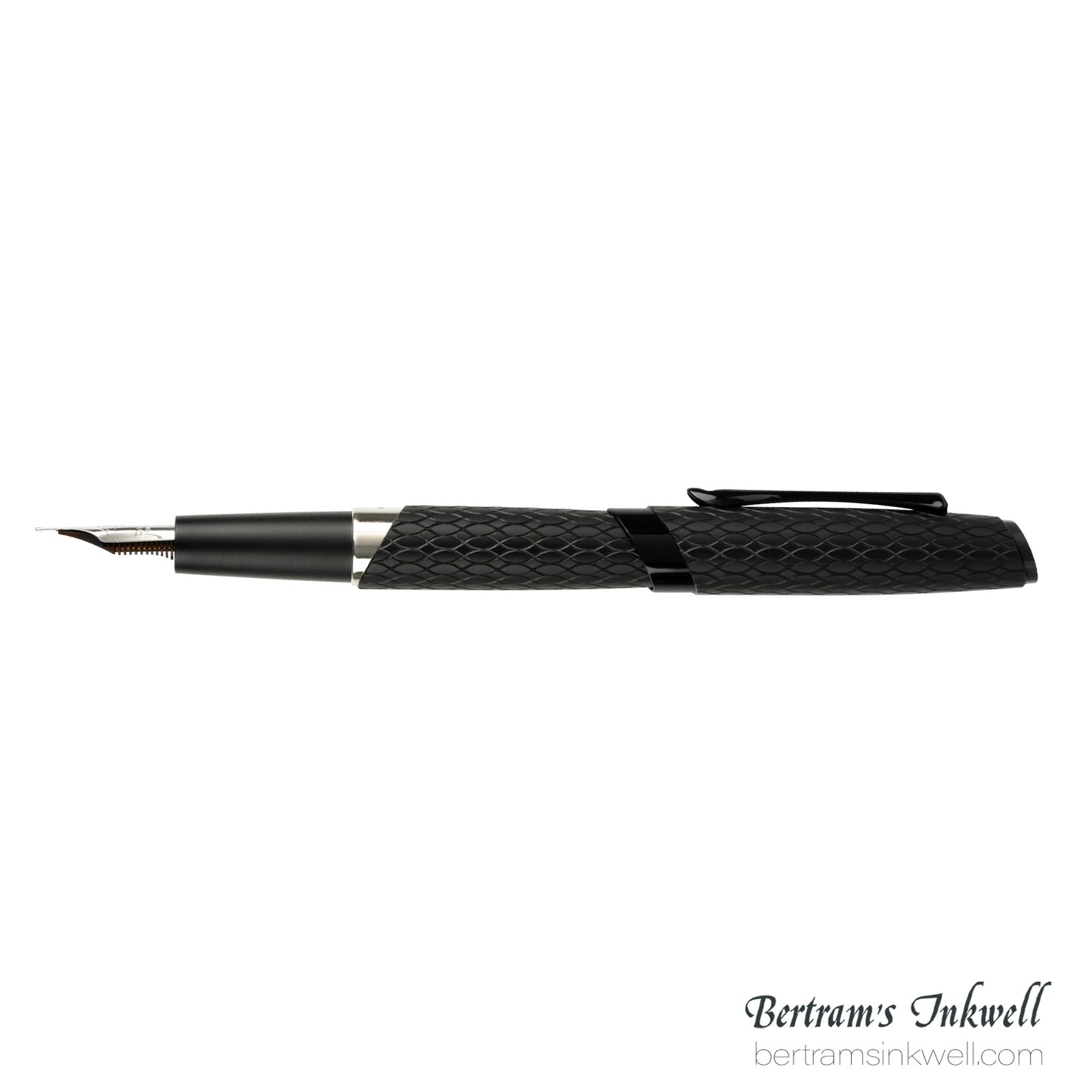 Diplomat Cobra Matte Black Guilloche Fountain Pen