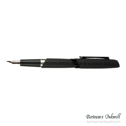 Diplomat Cobra Matte Black Guilloche Fountain Pen