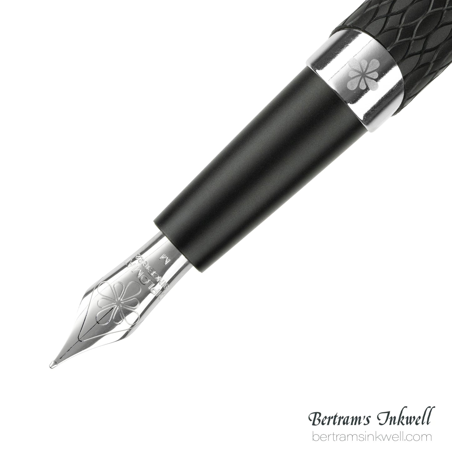 Diplomat Cobra Matte Black Guilloche Fountain Pen
