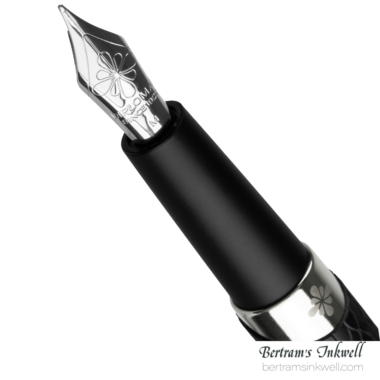 Diplomat Cobra Matte Black Guilloche Fountain Pen