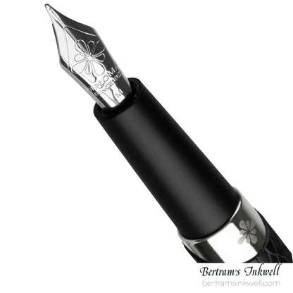 Diplomat Cobra Matte Black Guilloche Fountain Pen
