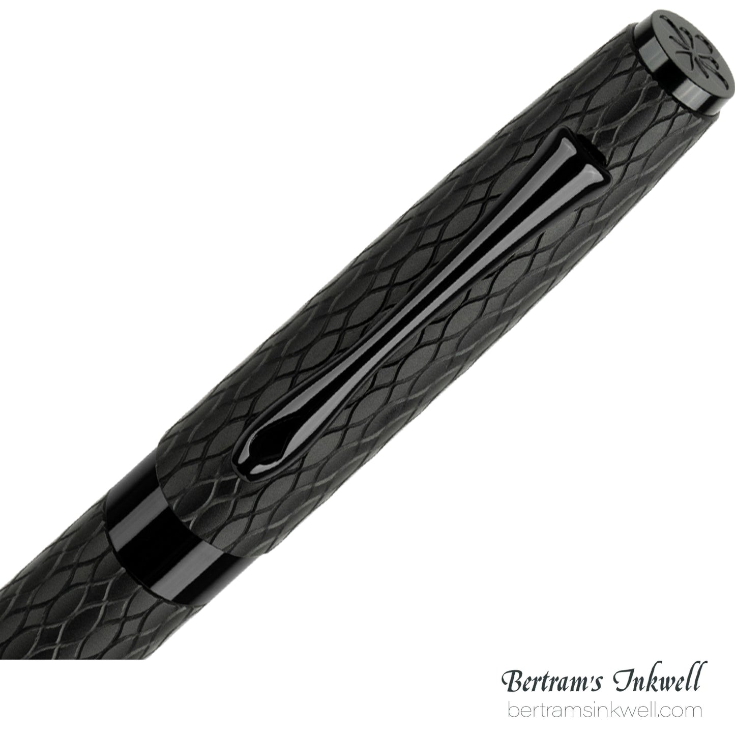 Diplomat Cobra Matte Black Guilloche Fountain Pen