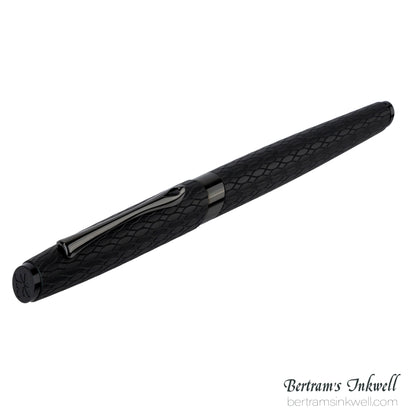 Diplomat Cobra Matte Black Guilloche Fountain Pen
