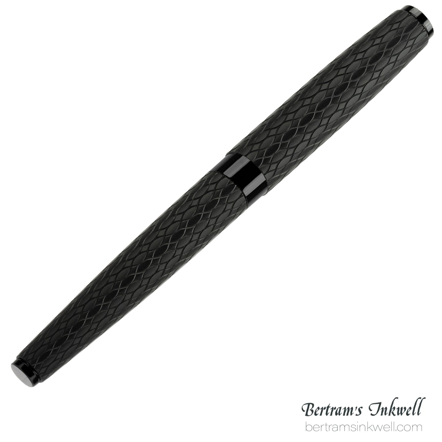Diplomat Cobra Matte Black Guilloche Fountain Pen