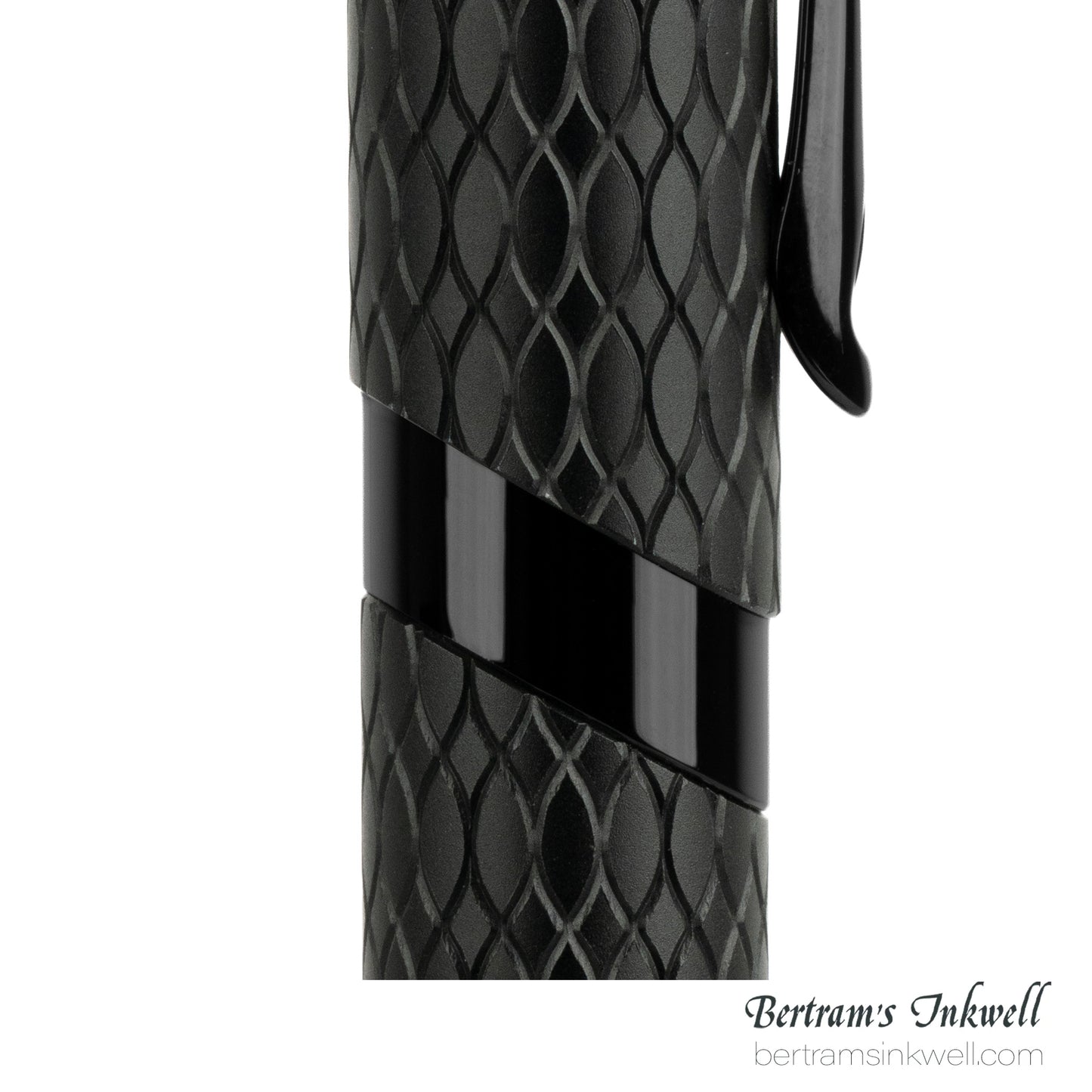Diplomat Cobra Matte Black Guilloche Fountain Pen