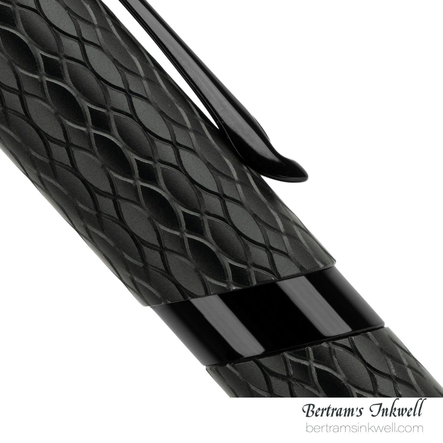 Diplomat Cobra Matte Black Guilloche Fountain Pen