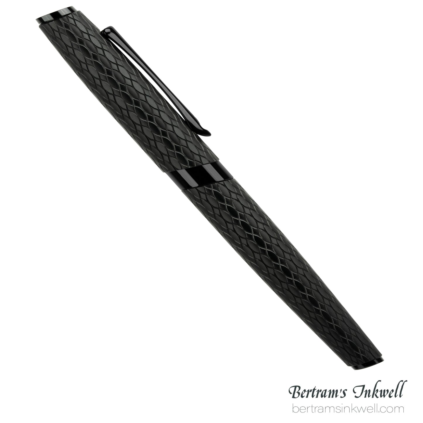 Diplomat Cobra Matte Black Guilloche Fountain Pen