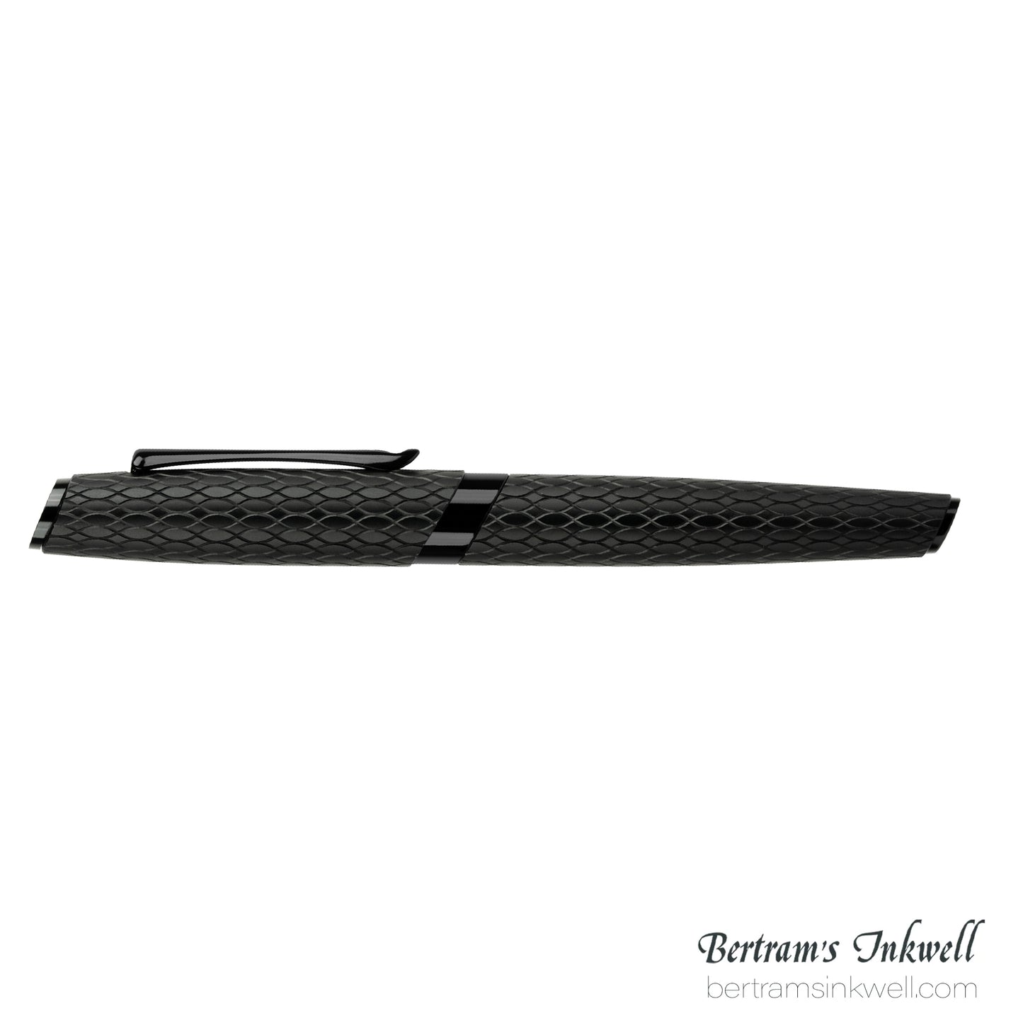 Diplomat Cobra Matte Black Guilloche Fountain Pen