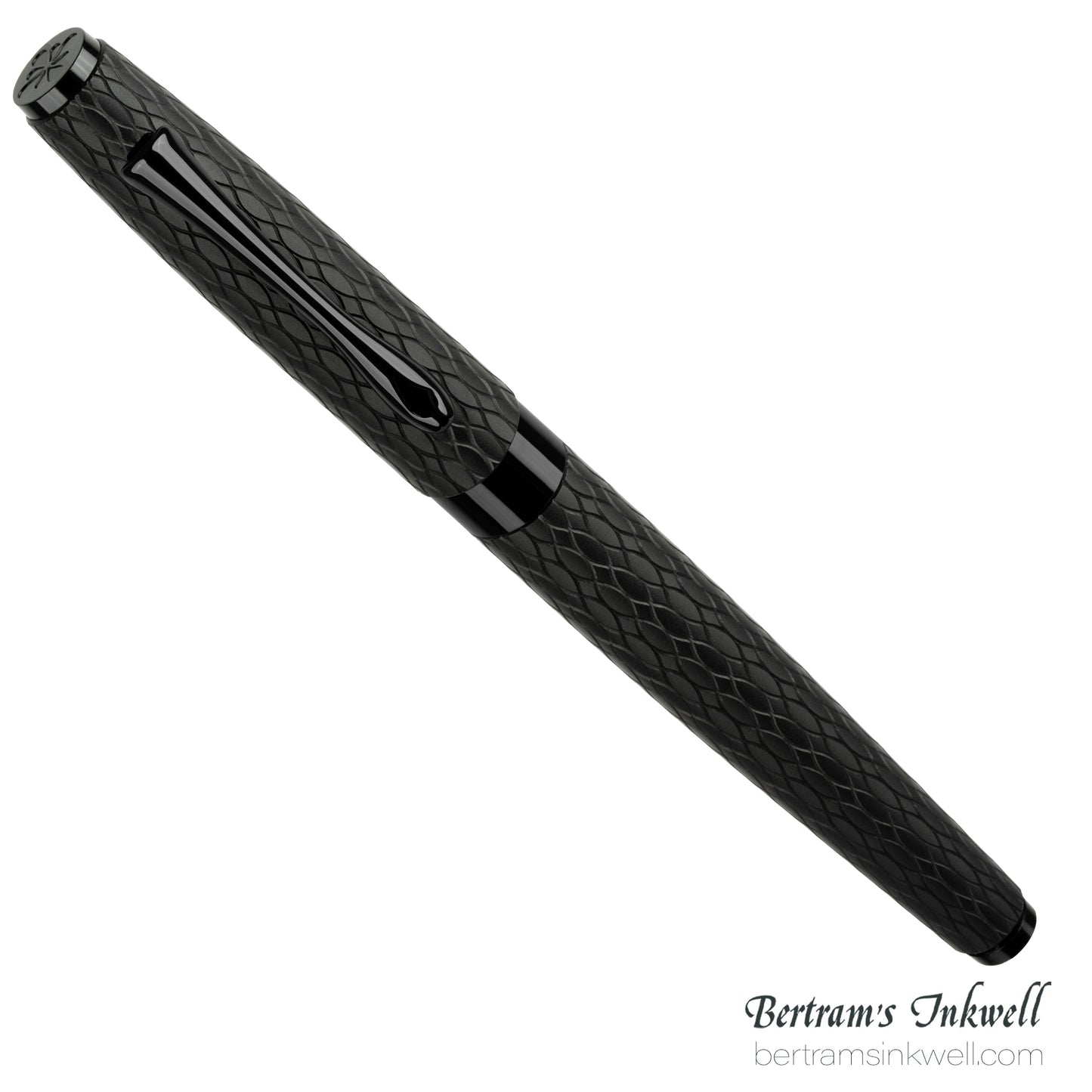 Diplomat Cobra Matte Black Guilloche Fountain Pen