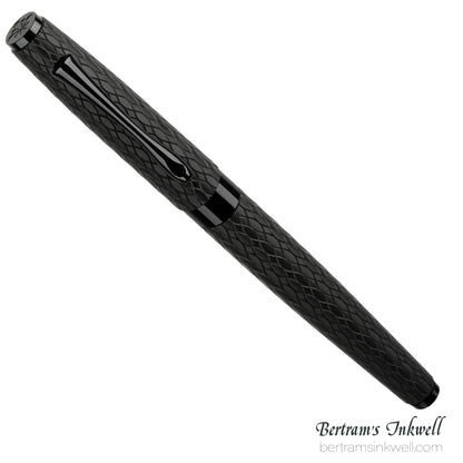 Diplomat Cobra Matte Black Guilloche Fountain Pen