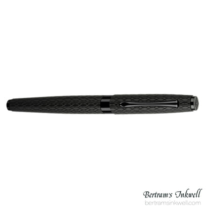 Diplomat Cobra Matte Black Guilloche Fountain Pen
