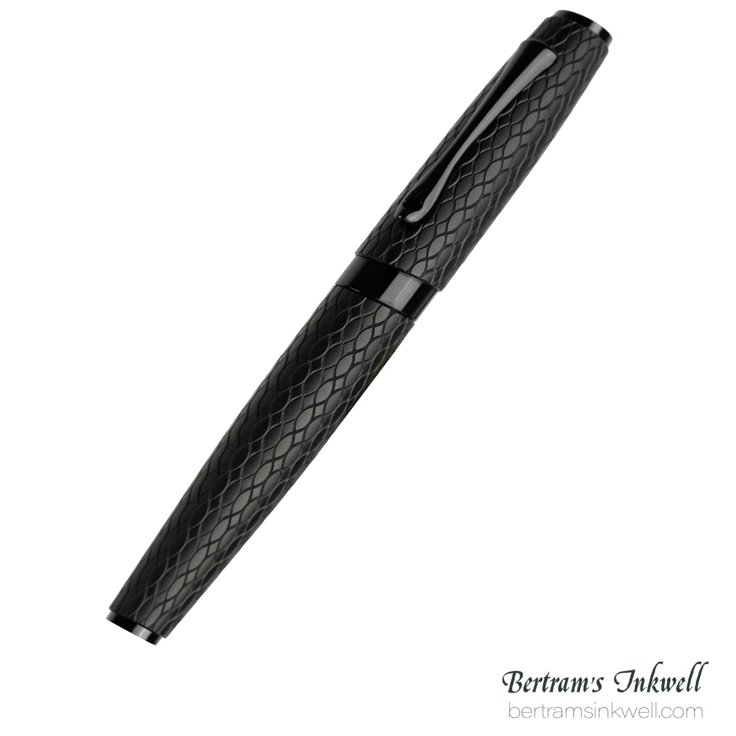 Diplomat Cobra Matte Black Guilloche Fountain Pen