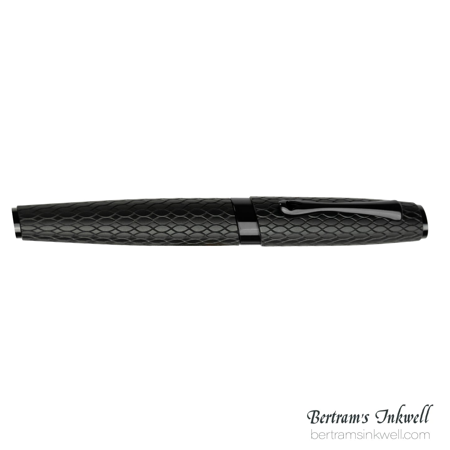 Diplomat Cobra Matte Black Guilloche Fountain Pen