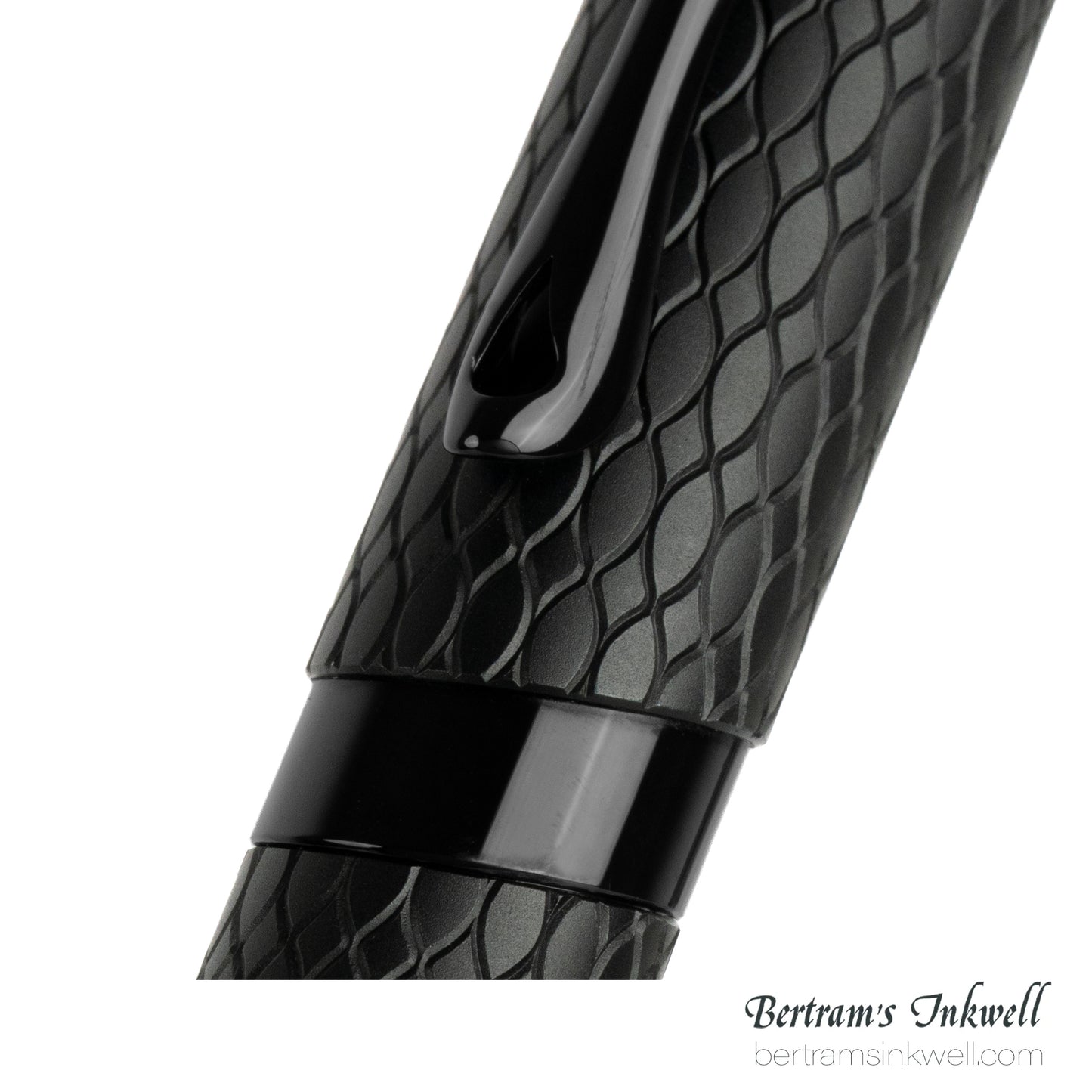 Diplomat Cobra Matte Black Guilloche Fountain Pen