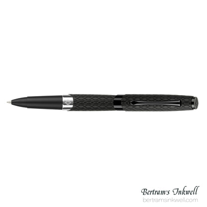 Diplomat Cobra Matte Black Guilloche Rollerball