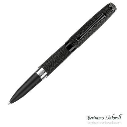 Diplomat Cobra Matte Black Guilloche Rollerball