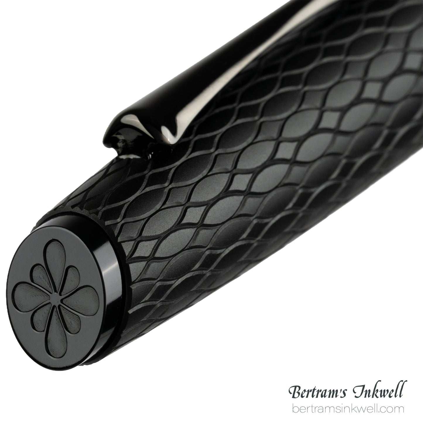 Diplomat Cobra Matte Black Guilloche Fountain Pen