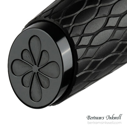 Diplomat Cobra Matte Black Guilloche Fountain Pen