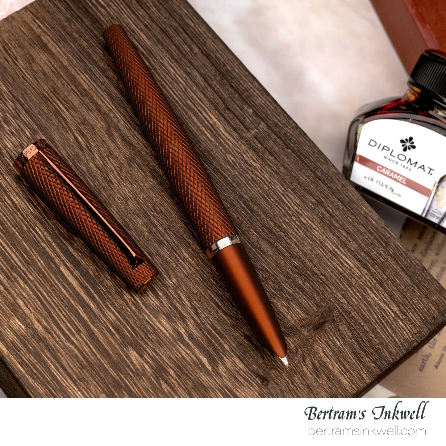 Diplomat Viper Brown Guilloche Fountain Pen