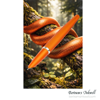 Diplomat Viper Orange Guilloche Fountain Pen