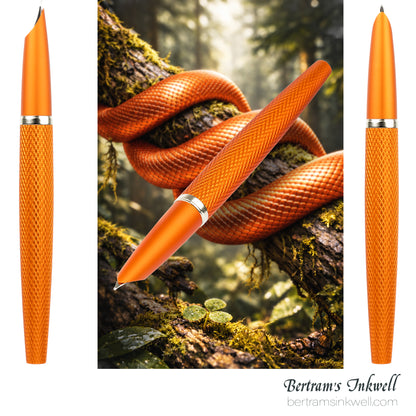 Diplomat Viper Orange Guilloche Fountain Pen
