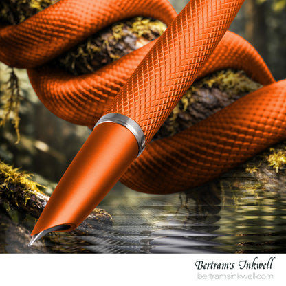 Diplomat Viper Orange Guilloche Fountain Pen