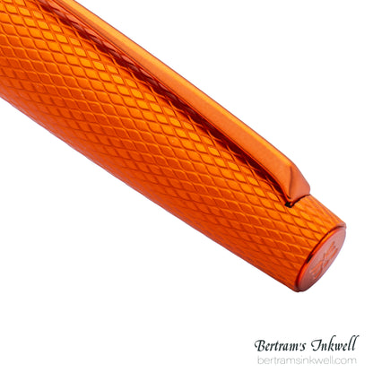 Diplomat Viper Orange Guilloche Fountain Pen