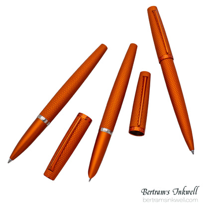 Diplomat Viper Orange Guilloche Rollerball