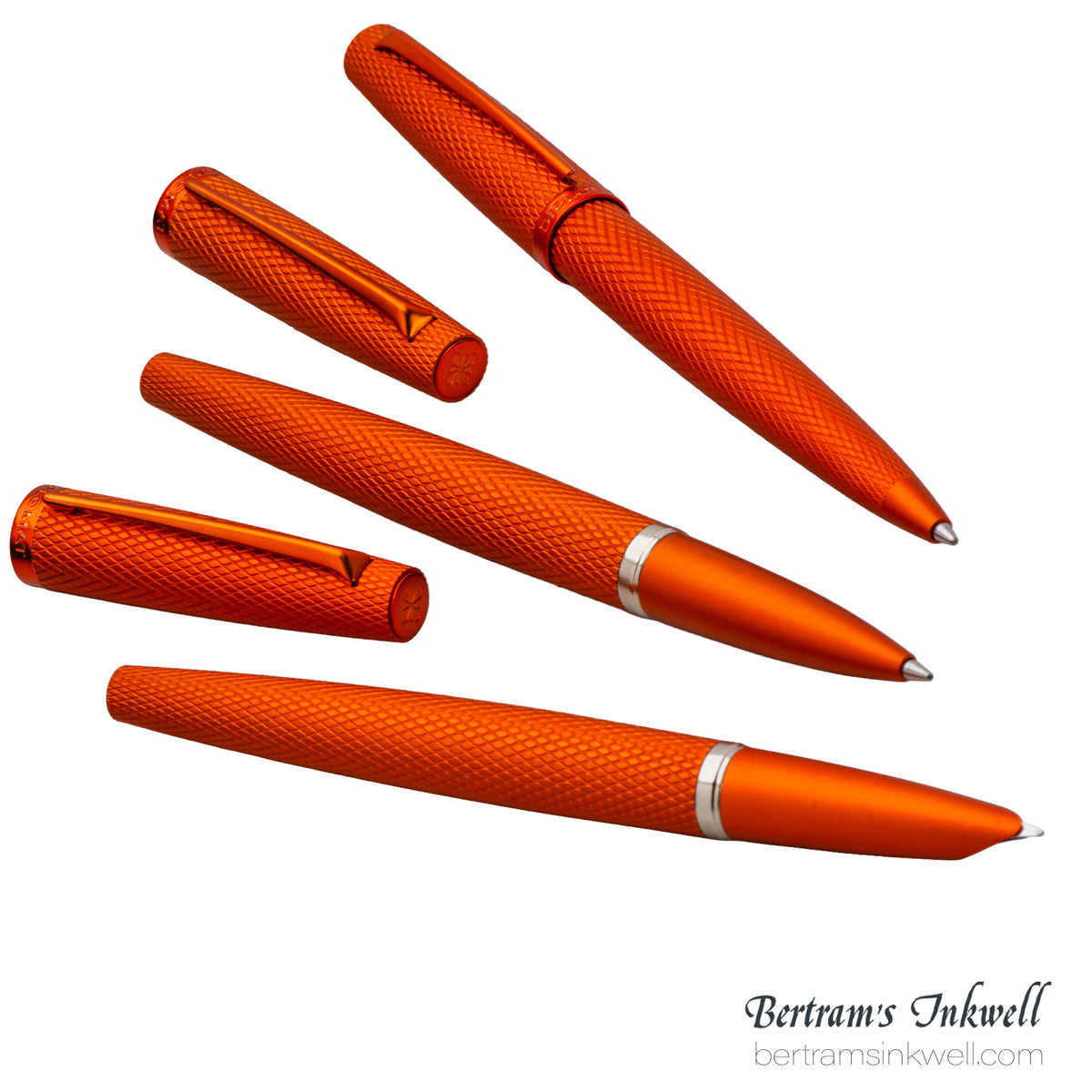 Diplomat Viper Orange Guilloche Rollerball