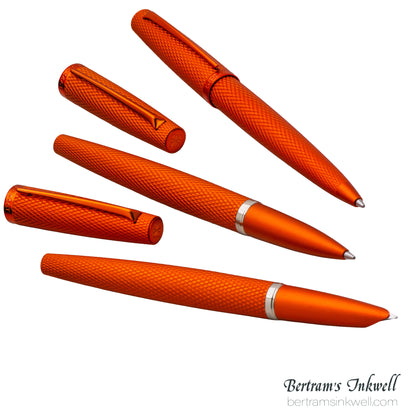 Diplomat Viper Orange Guilloche Rollerball
