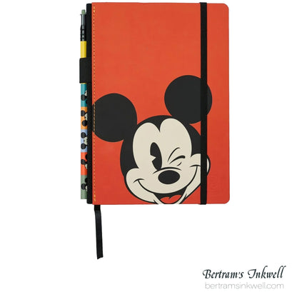 Disney "Mickey And Friends" Notebook And Pencil - Mickey Mouse And Minnie Mouse