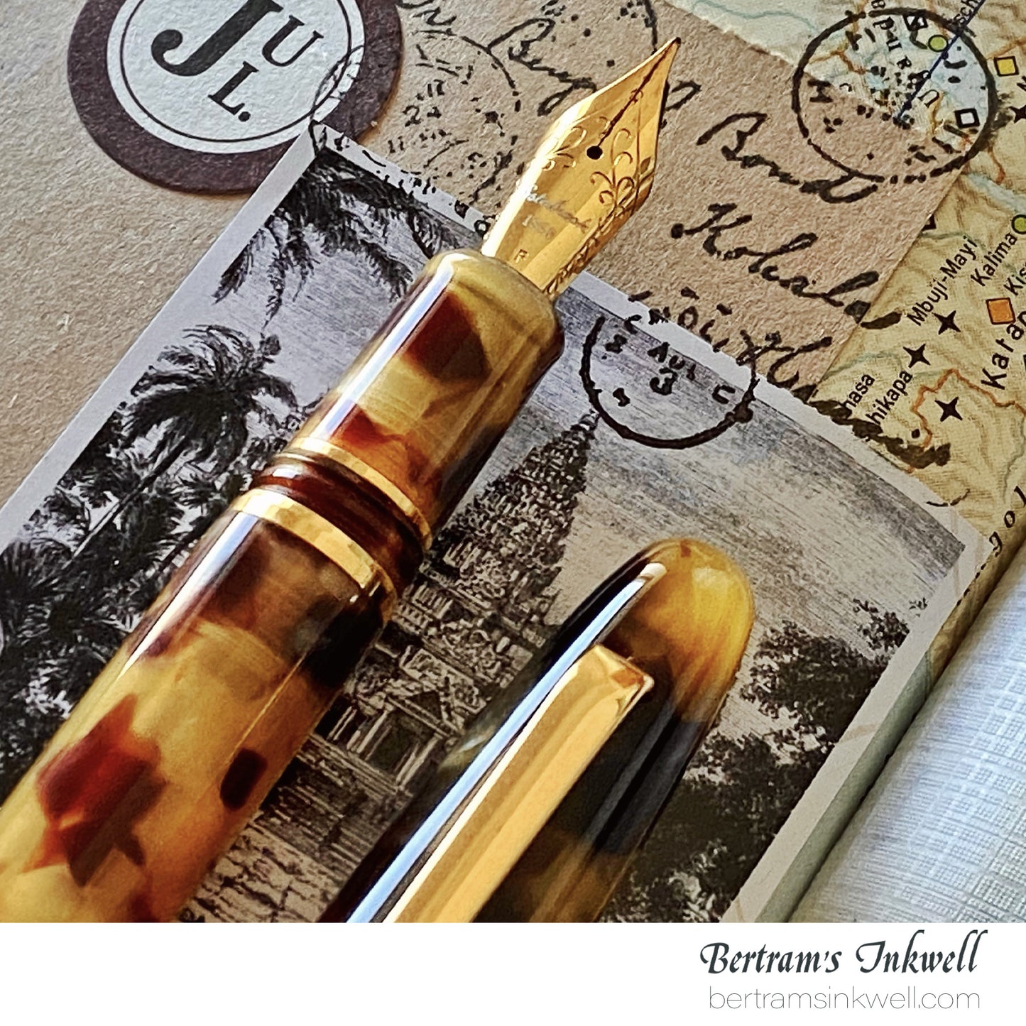 Esterbrook Estie Tortoise Regular Size Gold Trim Fountain Pen