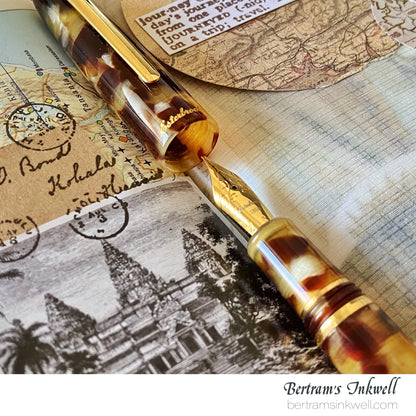 Esterbrook Estie Tortoise Regular Size Gold Trim Fountain Pen
