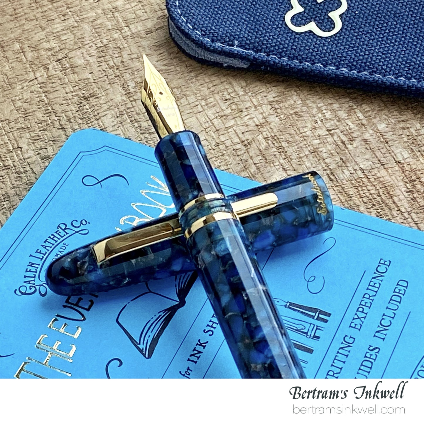 Esterbrook Estie Nouveau Bleu Regular Size Gold Trim Fountain Pen