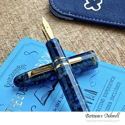 Esterbrook Estie Nouveau Bleu Regular Size Gold Trim Fountain Pen