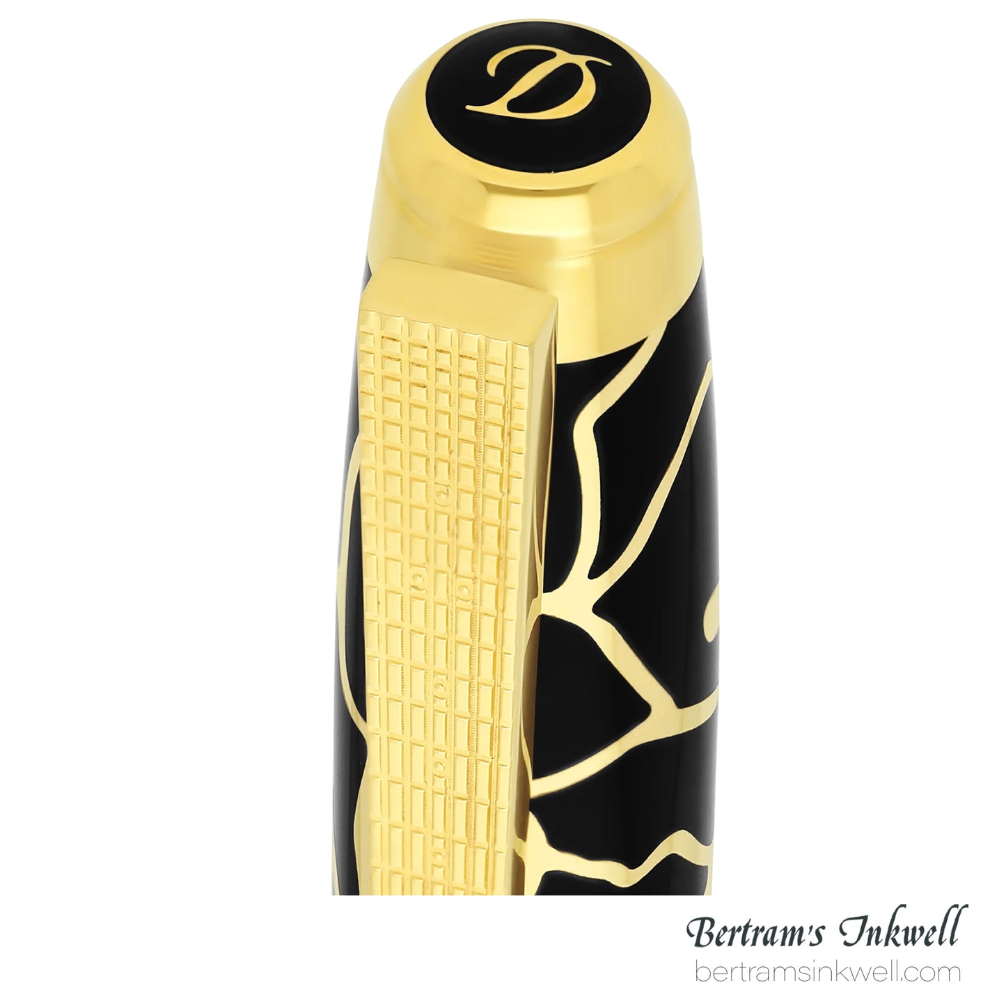 ST Dupont Line D Eternity Large Fender Black & Golden Fountain Pen