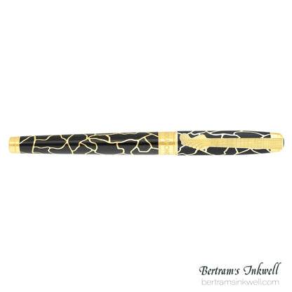 ST Dupont Line D Eternity Large Fender Black & Golden Fountain Pen