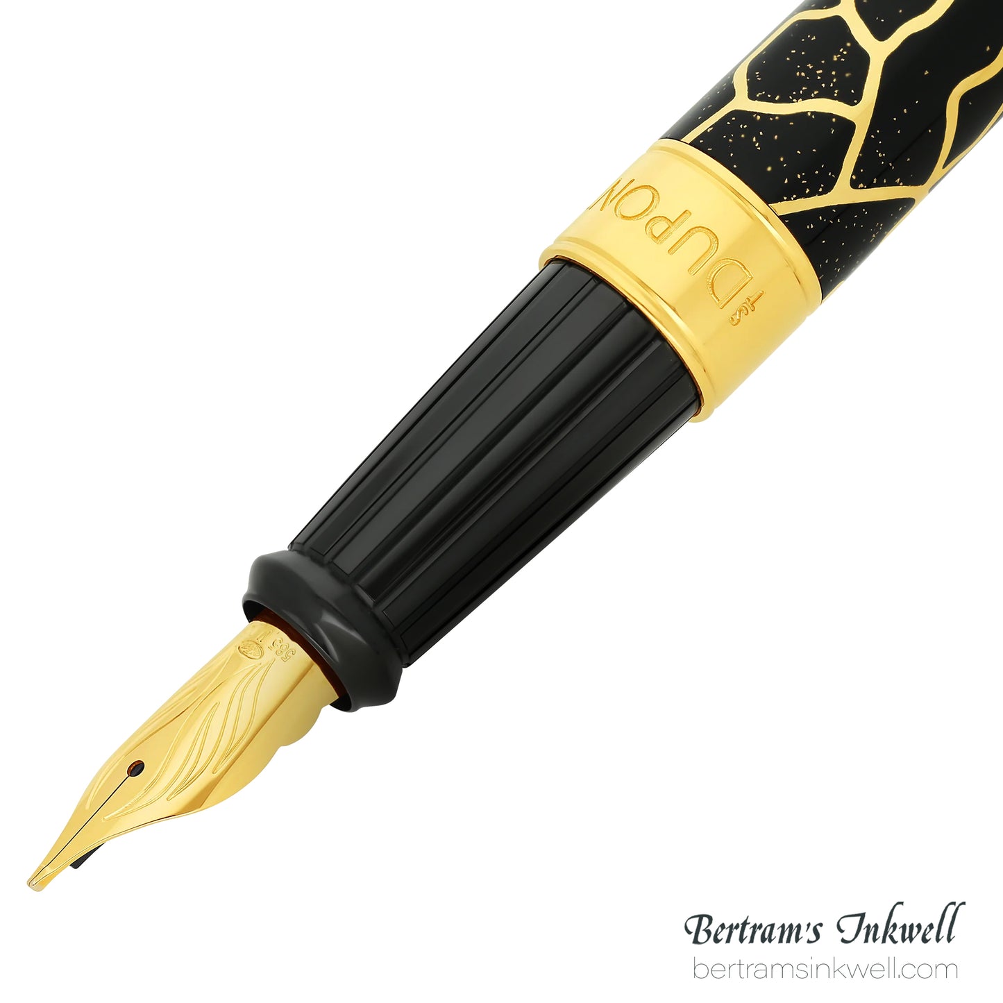 ST Dupont Line D Eternity Large Fender Black & Golden Fountain Pen