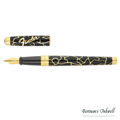 ST Dupont Line D Eternity Large Fender Black & Golden Fountain Pen
